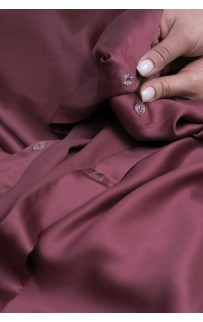 Постельное белье тенсель "БРИЛЛИАНТ" пурпурный Семейный, GERMAN GRASS