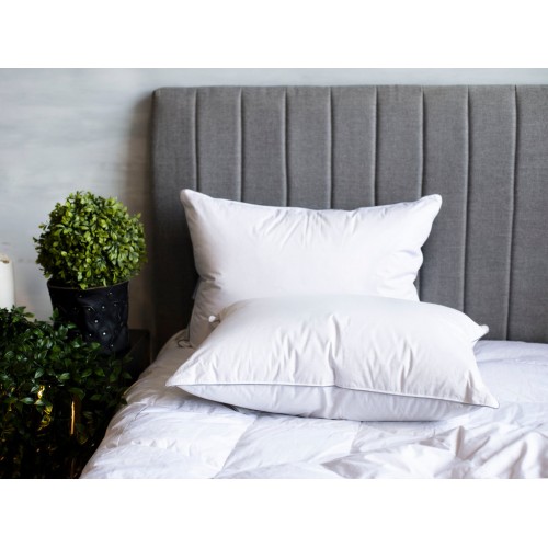 FDN-02210 Подушка пуховая "ГРЕЙС" в 100% хлопке средняя 50x70, GERMAN GRASS