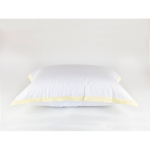 Наволочки "НОБИЛИС" белый с медовой отделкой 50x70 (2шт), GERMAN GRASS