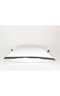 Постельное белье "НОБИЛИС" белый с серой отделкой Евро 200x220, GERMAN GRASS