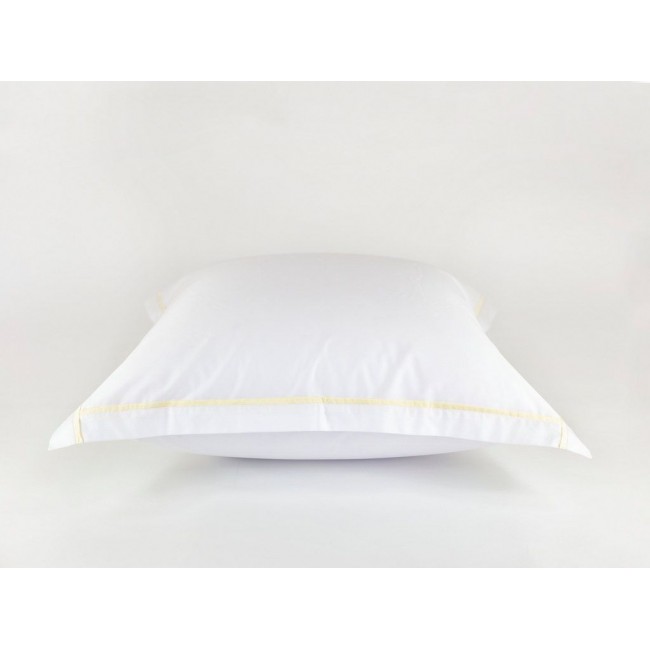 Наволочки "НОБИЛИС" белый с медовой узкой отделкой 70x70 (2шт), GERMAN GRASS