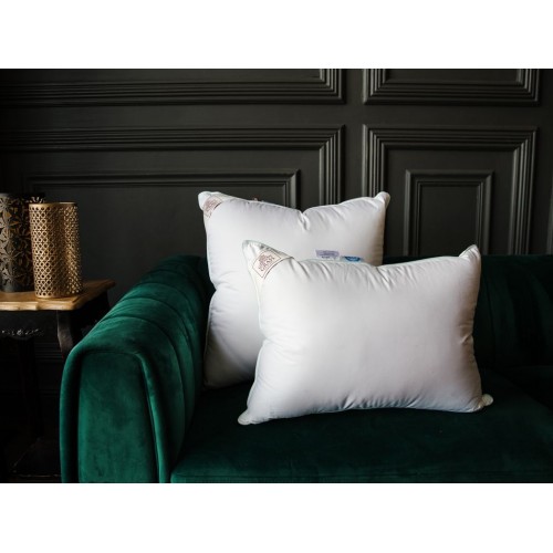 Подушка пуховая "АЛВЕРИЯ 3Д" высокая с упругим ядром, упругая 50x70, GERMAN GRASS