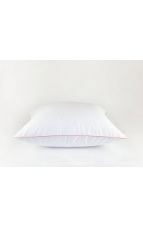 Постельное белье "НОБИЛИС" белый с розовым кантом Евро 200x220, GERMAN GRASS