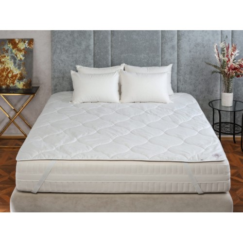 Наматрасник верблюжья шерсть "КАМЕЛУС" всесезонный 160x200, GERMAN GRASS