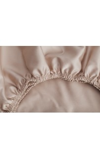 Простыня на резинке хлопок "АЛЛЮР" розовый нюд 180x200x40, GERMAN GRASS