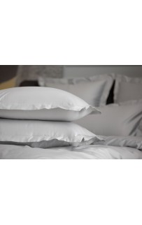 Простыня на резинке хлопок "АЛЛЮР" пепельный серый 140x200x40, GERMAN GRASS