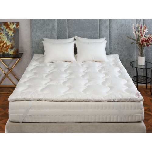 Наматрасник-топпер хлопковый "КОТТОНИ" всесезонный 140x200, GERMAN GRASS