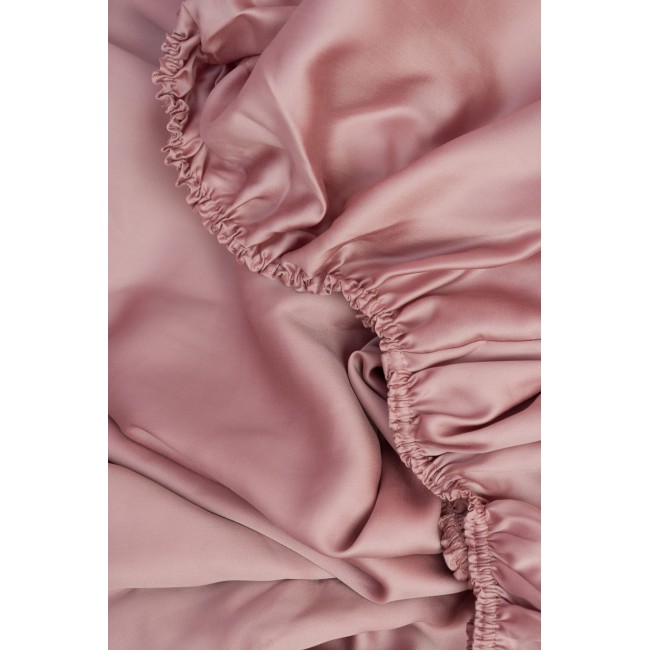 Простыня на резинке тенсель "БРИЛЛИАНТ" розовый 160x200x40, GERMAN GRASS