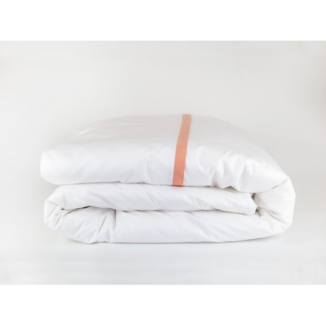 Пододеяльник "НОБИЛИС" белый с розовой отделкой 150x200, GERMAN GRASS Пододеяльник "НОБИЛИС" белый с розовой отделкой 150x200, GERMAN GRASS