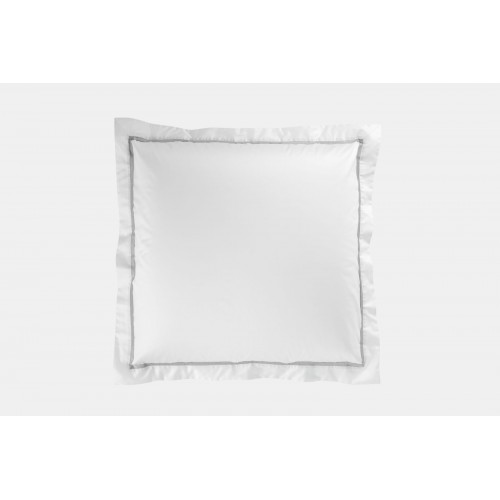 Наволочки с узкой отделкой хлопок "АЛЛЮР" альпийский пепельный серый 70x70 (2шт), GERMAN GRASS