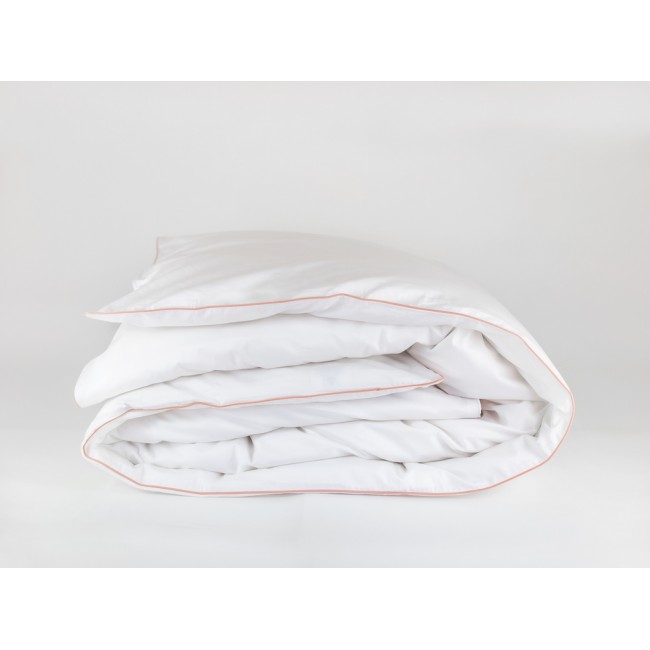 Пододеяльник "НОБИЛИС" белый с розовым кантом 150x200, GERMAN GRASS Пододеяльник "НОБИЛИС" белый с розовым кантом 150x200, GERMAN GRASS