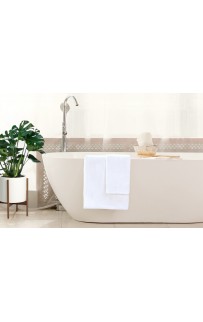 Полотенце махровое хлопковое "БАЛАНС" белое 70x140, GERMAN GRASS