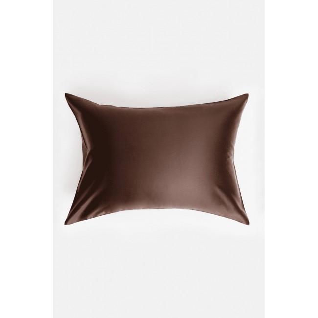 Наволочка "БЛИССЕН" цвет шоколадный коричневый 50x70 (1шт), GERMAN GRASS Наволочка "БЛИССЕН" цвет шоколадный коричневый 50x70 (1шт), GERMAN GRASS