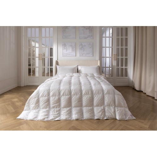 Одеяло пуховое "РОЯЛ БАЛАНС" кассетное с дышащими вставками, легкое 150x200, GERMAN GRASS