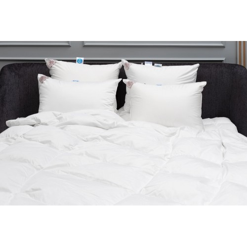 Подушка пуховая "ЭЙРА" в хлопковом батисте, мягкая 50x68, GERMAN GRASS