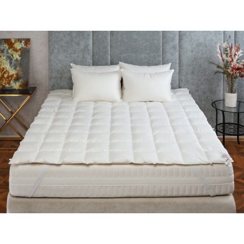 Наматрасник пуховый "ДОУФОРТ" кассетный 160x200, GERMAN GRASS