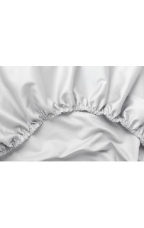 Простыня на резинке хлопок "АЛЛЮР" пепельный серый 140x200x40, GERMAN GRASS