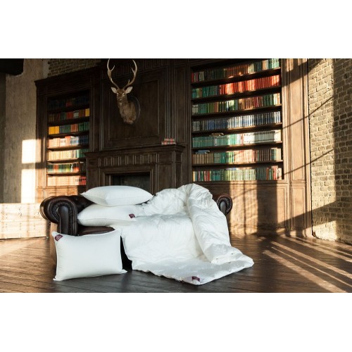 Одеяло пуховое "ЛЮКС" в сатине, легкое 260x240, GERMAN GRASS