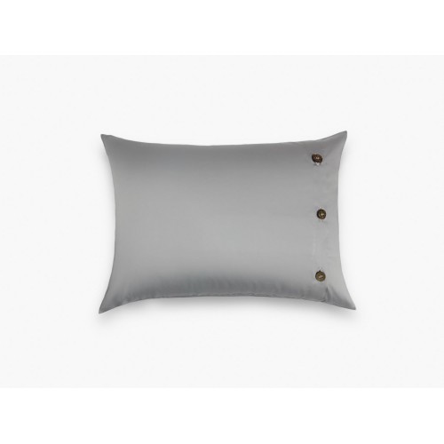 Наволочки декоративные хлопок "АЛЛЮР" пепельный серый 33x45 (2шт), GERMAN GRASS