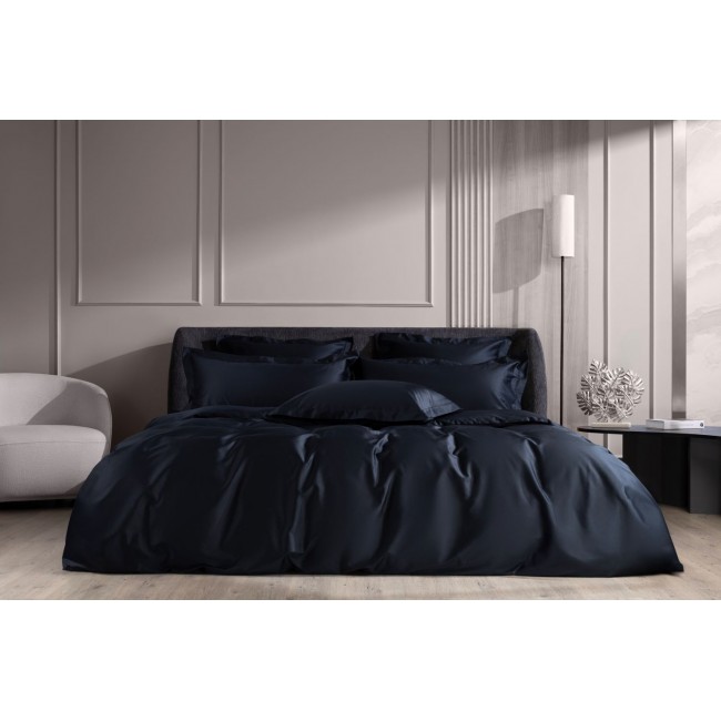 Постельное белье хлопок "АЛЛЮР" черный оникс Евро, GERMAN GRASS