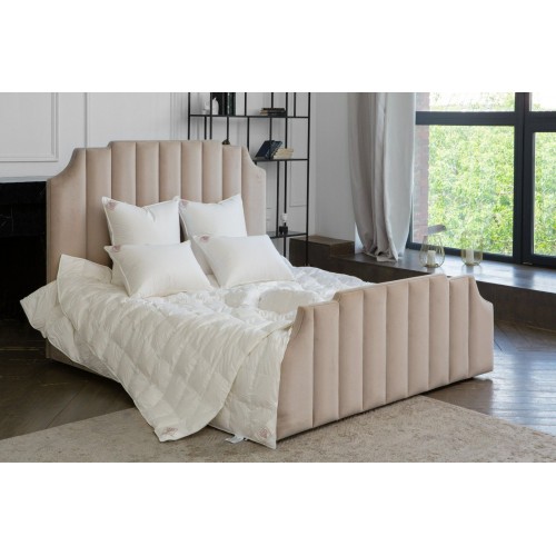 Одеяло пуховое "ГРАНД" в тонком хлопковом батисте, легкое 260x240, GERMAN GRASS