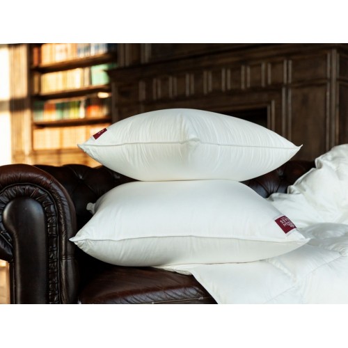 Подушка пуховая "ЛЮКС" в сатине, упругая 50x70, GERMAN GRASS