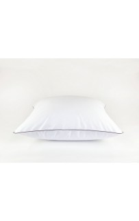 Постельное белье "НОБИЛИС" белый с серым кантом Евро 200x220, GERMAN GRASS