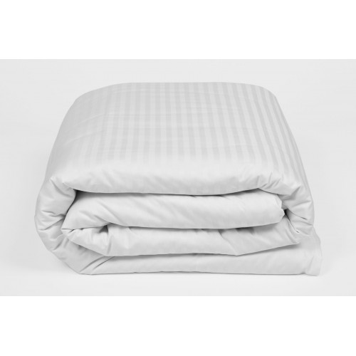 Пододеяльник "ПАЛЛАДА" белый страйп-сатин 150x200, GERMAN GRASS