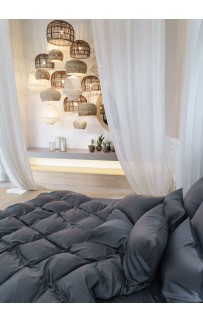 Простыня на резинке Grey Brilliant Grass 160х200х40