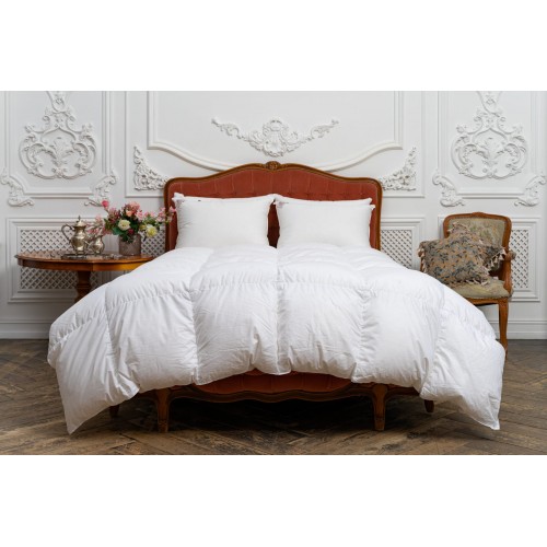 Одеяло пуховое "РОЯЛ" кассетное ручной работы, очень теплое 150x200, GERMAN GRASS