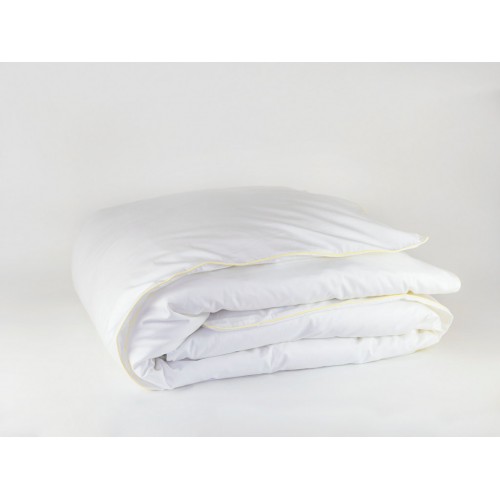 Пододеяльник "НОБИЛИС" белый с медовым кантом 200x220, GERMAN GRASS