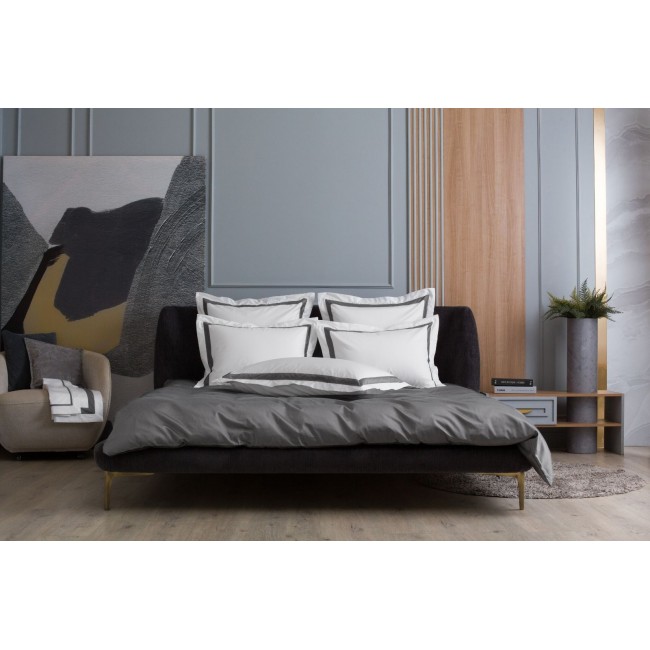 Наволочки с широкой отделкой Alpine Graphite Allure Grass 70х70 (2шт)