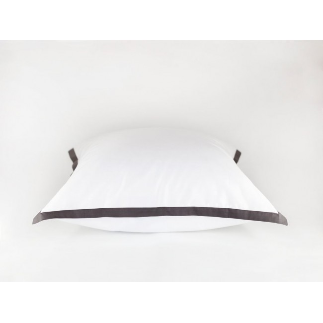 Наволочки "НОБИЛИС" белый с серой отделкой 70x70 (2шт), GERMAN GRASS Наволочки "НОБИЛИС" белый с серой отделкой 70x70 (2шт), GERMAN GRASS