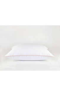 Постельное белье "НОБИЛИС" белый с розовым кантом Евро 200x220, GERMAN GRASS