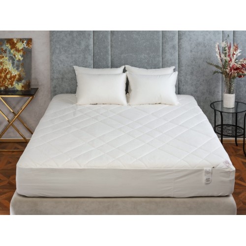 Наматрасник хлопковый "КОТТОНИ" легкий с юбкой 140x200x40, GERMAN GRASS