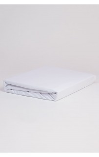 Простыня на резинке NOBLE TRADITIONS JERSEY WHITE GRASS 180х200х40