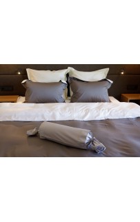 -015 Постельное белье Twist grey and white Семейный -015 Постельное белье Twist grey and white Семейный