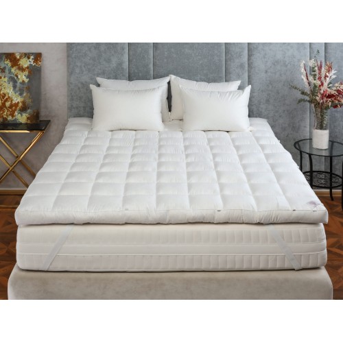 Перина полупуховая "ДОУФОРТ" 160x200 с бортиком 10 см, GERMAN GRASS