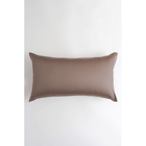 Наволочки тенсель "БРИЛЛИАНТ" коричневый 50x90 (2шт), GERMAN GRASS
