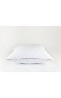 Постельное белье "НОБИЛИС" белый с розовым кантом Семейный, GERMAN GRASS