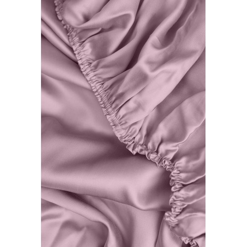 Простыня на резинке тенсель "БРИЛЛИАНТ" лиловый 200x200x40, GERMAN GRASS