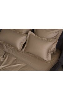 Простыня на резинке Caramel Beige Allure Grass 140х200x40