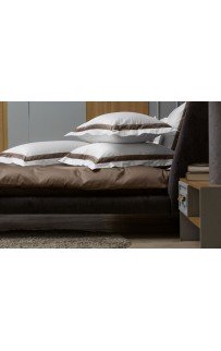 Наволочки с широкой отделкой "АЛЛЮР" альпийский молочный шоколад 50x70 (2шт), GERMAN GRASS