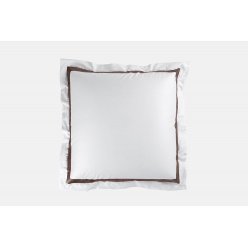 Наволочки с широкой отделкой "АЛЛЮР" альпийский молочный шоколад 70x70 (2шт), GERMAN GRASS
