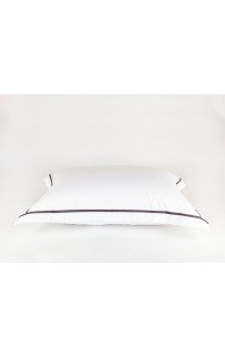 Постельное белье "НОБИЛИС" белый с серой узкой отделкой Евро 200x200, GERMAN GRASS