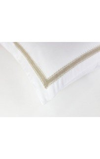 Наволочки "НОБИЛИС" белый с кружевом 70x70 (2шт), GERMAN GRASS