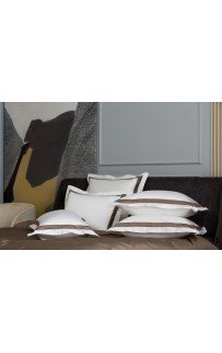 Наволочки с широкой отделкой "АЛЛЮР" альпийский молочный шоколад 50x70 (2шт), GERMAN GRASS