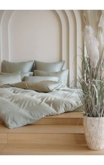 Пододеяльник тенсель "БРИЛЛИАНТ" оливковый 240x220, GERMAN GRASS