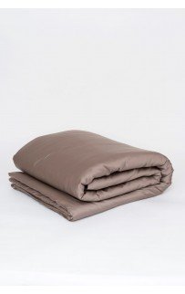 Пододеяльник тенсель "БРИЛЛИАНТ" коричневый 160x220, GERMAN GRASS