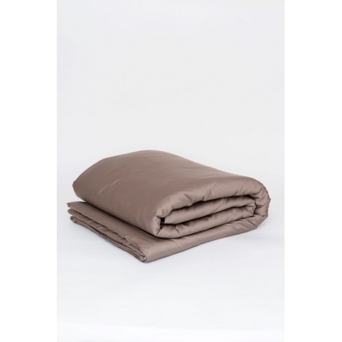 Пододеяльник тенсель "БРИЛЛИАНТ" коричневый 240x220, GERMAN GRASS